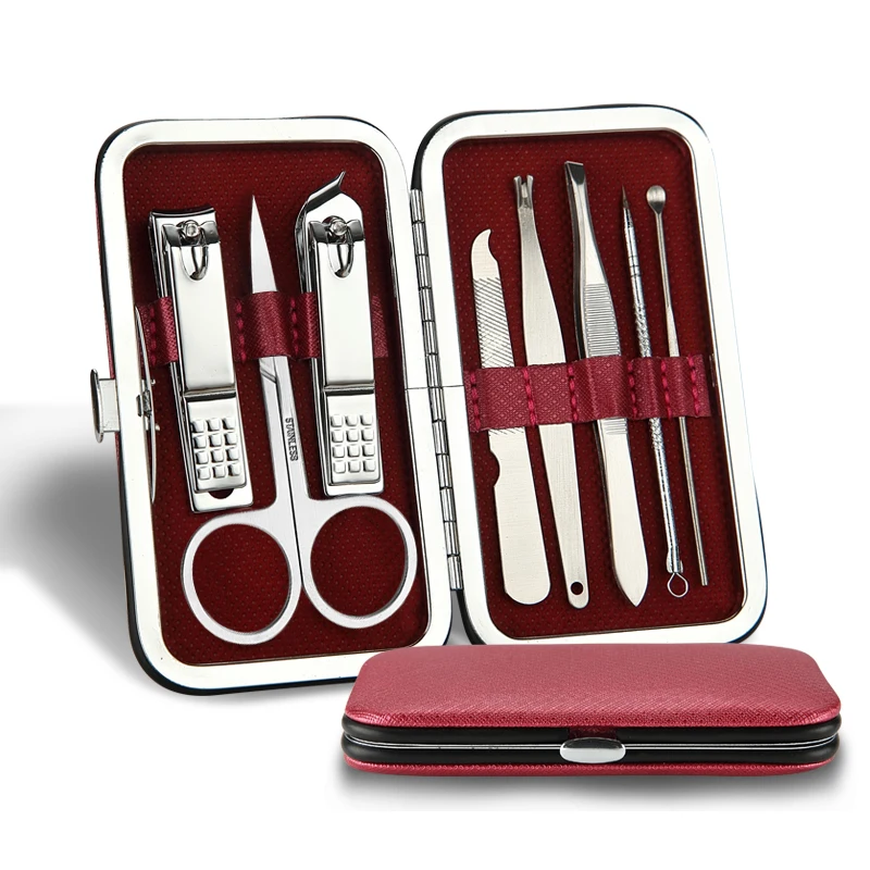 8 шт./компл. из нержавеющей стали набор для наращивания ногтей маникюр педикюр Art