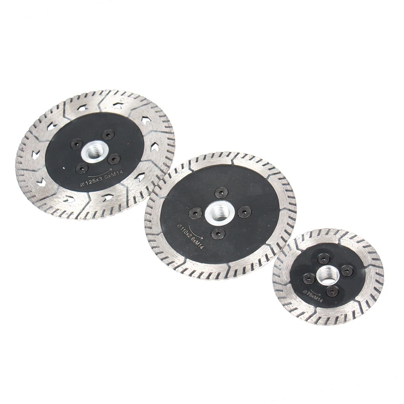 

HEDA 75mm/110mm/125mm angle grinder M14 threaded diamond cutting disc grinding saw blade for granite marble concrete tile