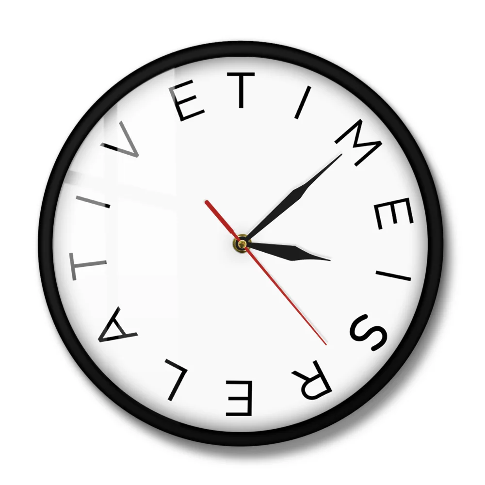 Настенные часы Time Is относительного современного настроения школьные фотообои
