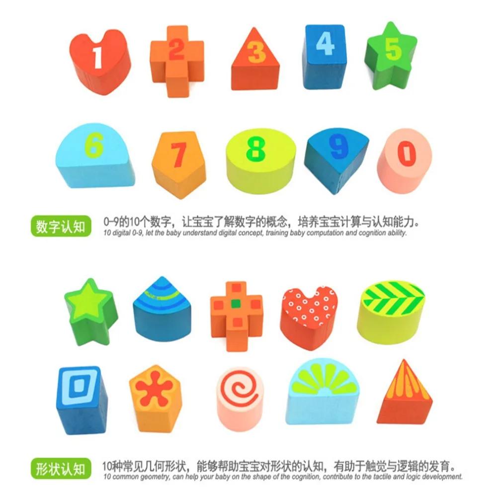 

Children's Geometric Shape Box Wisdom Houses Digital Shape Matching Intelligence Box Educational Toys Education Toy Speelgoed