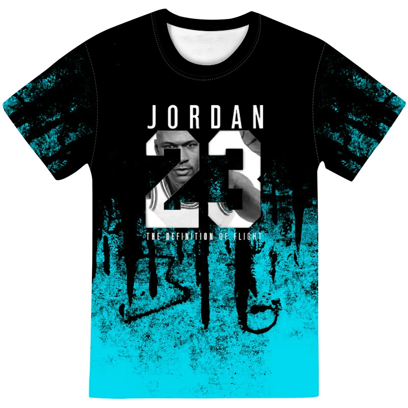 

Camisetas de manga corta para hombre, camisas de varios colores para nios y adultos, Jordan 23, transpirables,