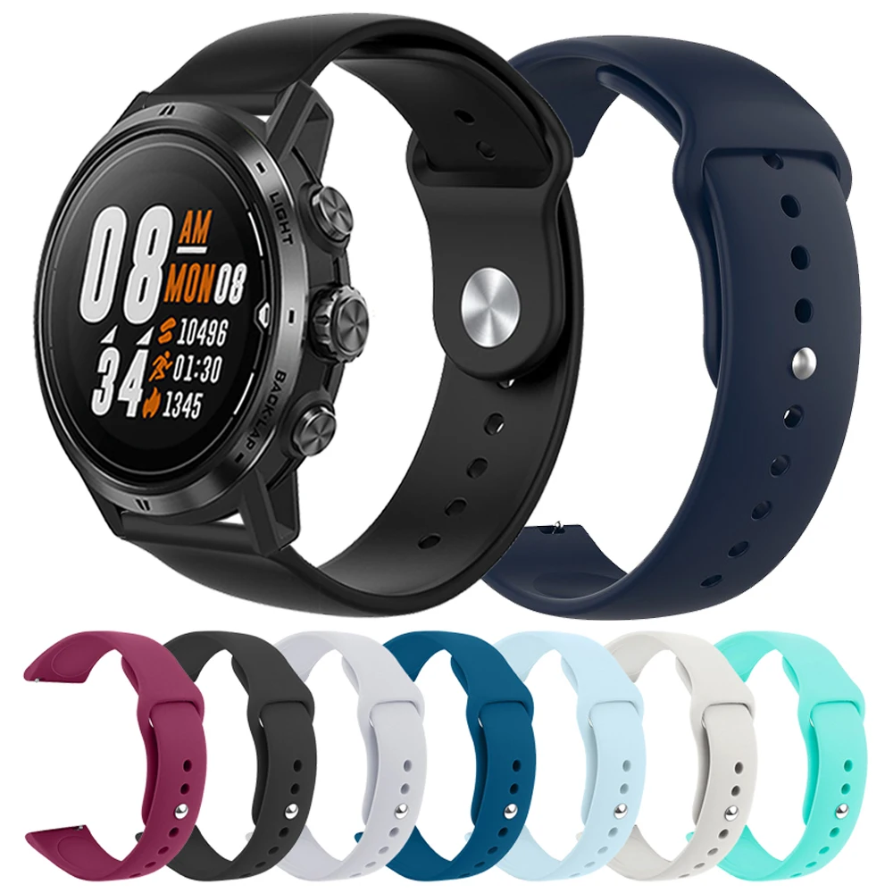 Одноцветный спортивный силиконовый ремешок для COROS APEX Pro наручный 46 мм 42 Смарт