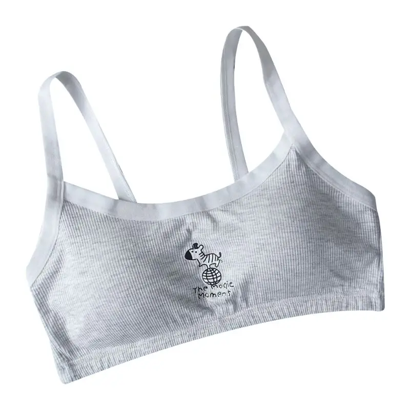 Студенческий спортивный бюстгальтер на бретельках для девочек Нижнее белье с