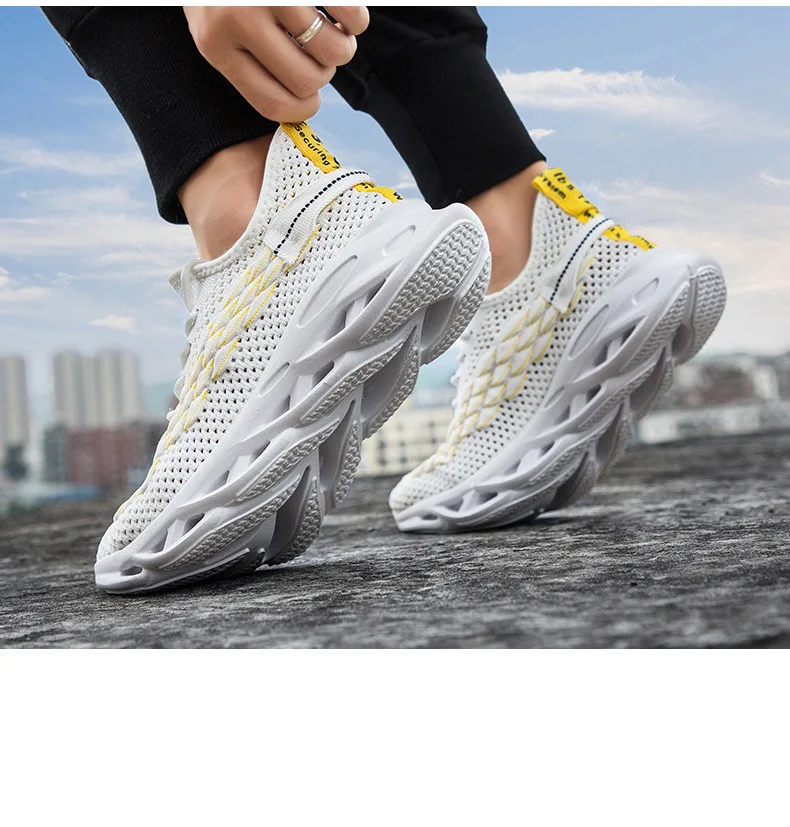 Дышащая Спортивная обувь для ходьбы flyknit; модные мужские кроссовки; Уличная обувь без шнуровки; Качественная спортивная обувь для студентов; Мужская обувь; DY66