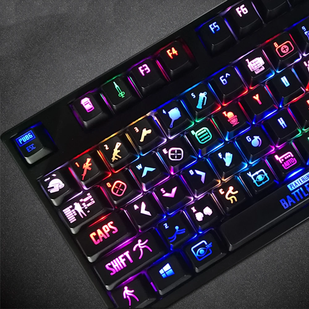 [HFSECURITY] 108 клавиш с подсветкой ABS игровые колпачки для механических ключей Cherry MX6.0