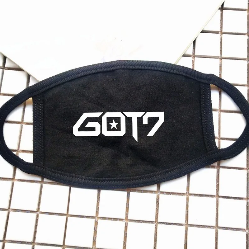 10 шт./партия KPOP BLACKPINK EXO TWICE SEVENTEEN GOT7 WANNA ONE face mask LISA ROSE JUNGKOOK Jimin SUGA JIN J-HOPE RM хлопковая маска