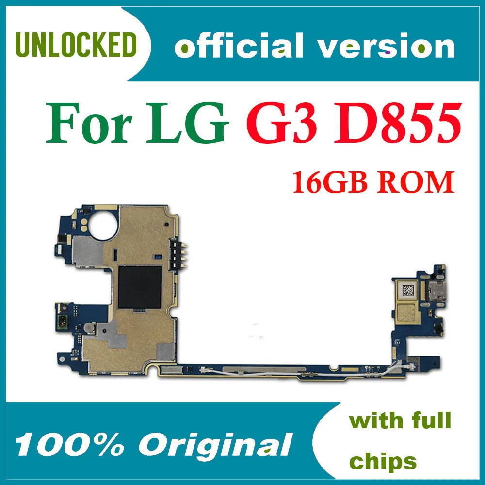 Материнская плата для LG G3 D855 с системой Android 16 ГБ оригинальная разблокированная
