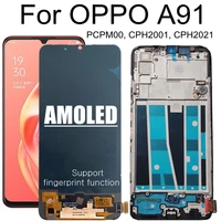 6 4 amoled for oppo a91 pcpm00 cph2001 cph2021 lcd display touch screen digitizer assembly replacement