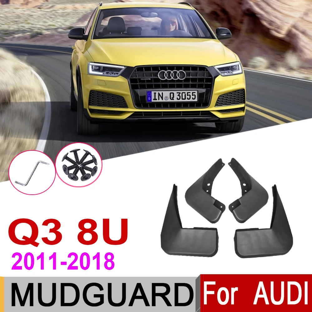 Брызговики автомобильные для Audi Q3 8U 2018 ~ 2011 Fender брызговик закрылки аксессуары