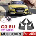 Брызговики автомобильные для Audi Q3 8U 2018  2011 Fender брызговик закрылки аксессуары для брызговиков 2017 2016 2015 2014 2013 2012