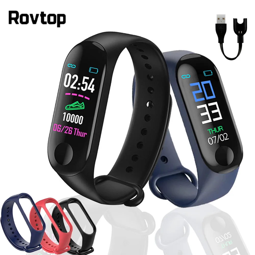 Смарт-часы M3 Plus, M3Plus, Bluetooth, браслет, фитнес-трекер, пульсометр, браслет, спортивные Смарт-часы