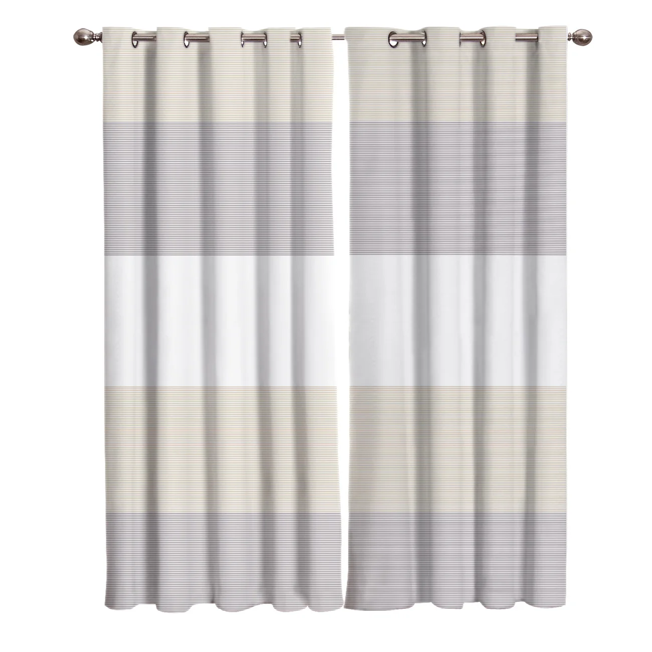 Pinполосатые геометрические шторы для комнаты большие окна ванной спальни с