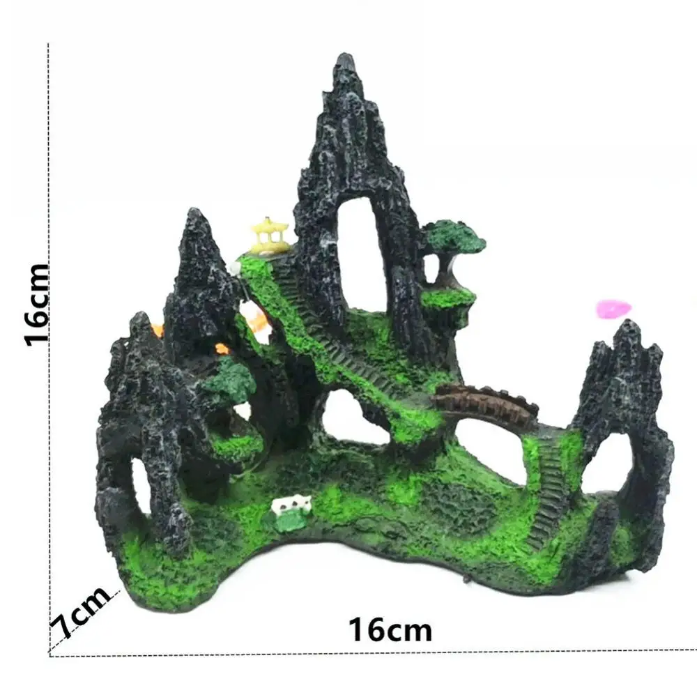 

Fashion New Resin Simulation Rockery Artificial Hill Aquarium Fish Tank Landscape Ornaments