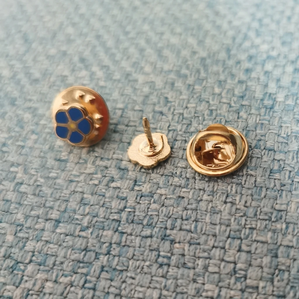 10pcs masonic forget-me-not lapel pin freemasonry gift flower | Pins &amp Badges