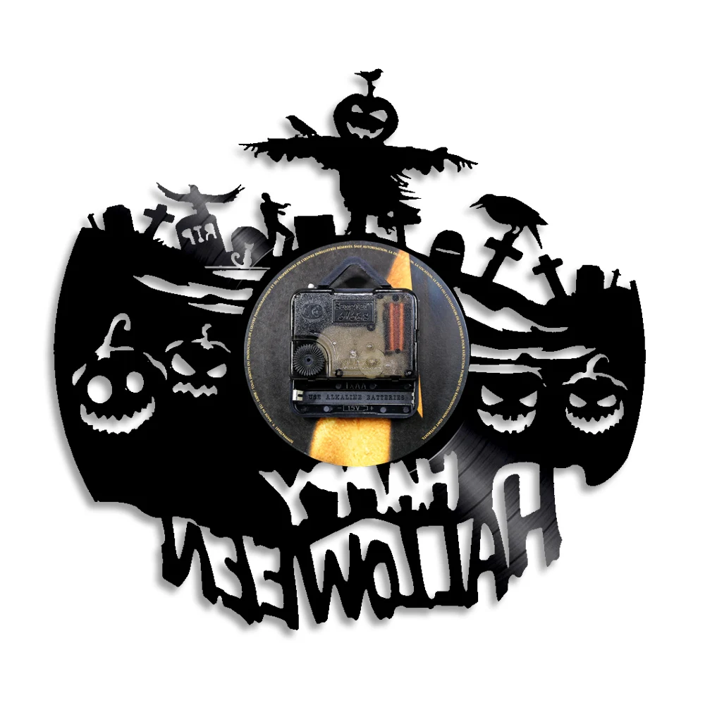 Настенные часы ручной работы с замком Дракулы домашнее украшение на Хэллоуин