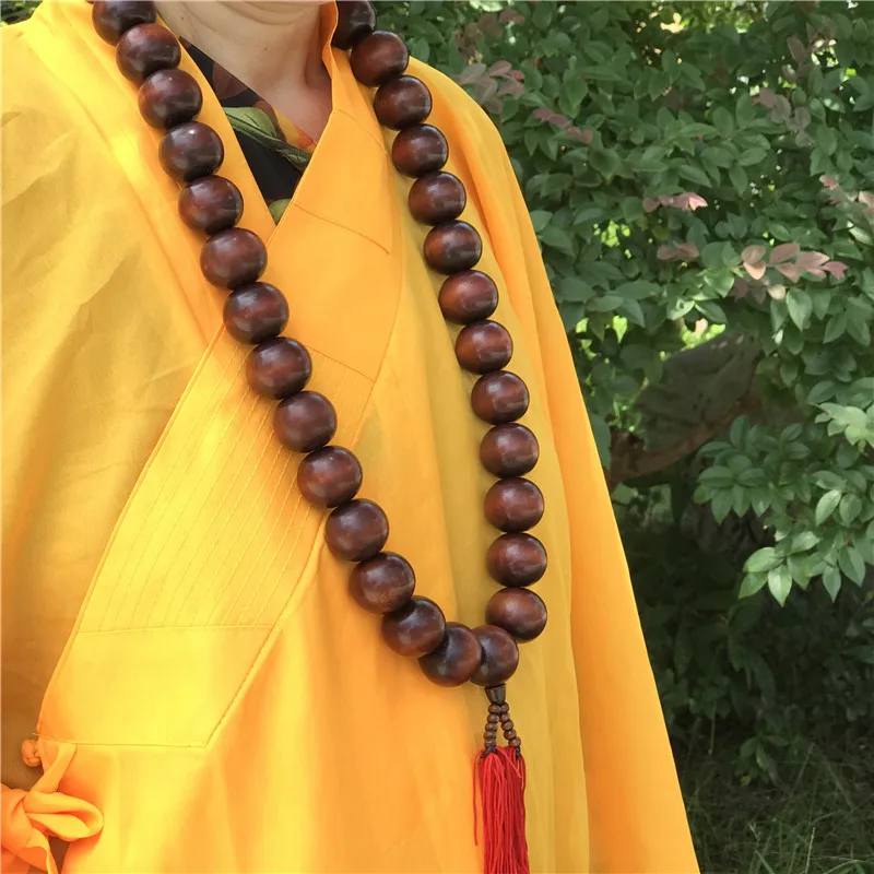 Большие молитвенные бусины ожерелье подходящее к шаолину кунг-фу Униформа Монк