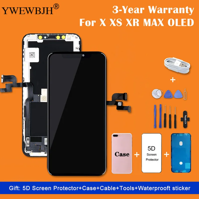 AAA +++ для iPhone X OLED с 3D сенсорным ЖК дигитайзером в сборе экран сменный дисплей iPhoneX