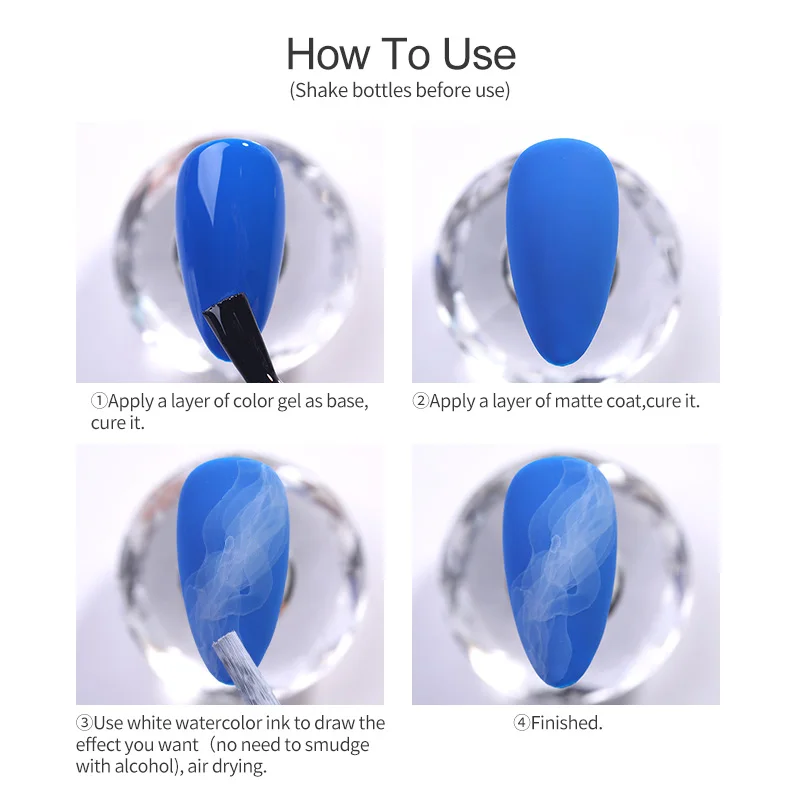 Николь дневник акварельные краски польский Цветущий ногтей дыма эффект