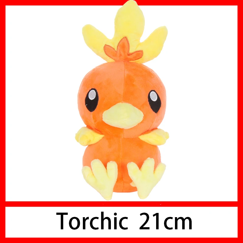 Пикачу Squirtle Charmander Bulbasaur Eevee Jigglypuff Mewtwo плюшевый снорлакс кукла мягкая чучела Подвеска Дети Детские игрушки Подарки - Цвет: Torchic 21cm