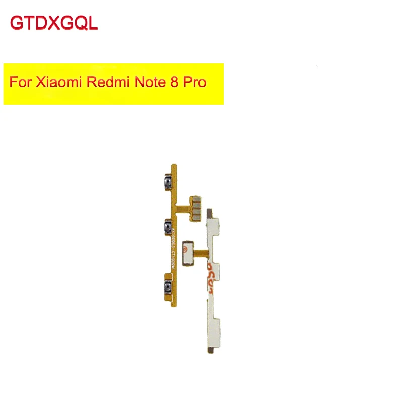 

For Xiaomi Redmi Note 8 Pro Volume Side Power Switch On OFF Button Key Flex Cable Repair Spare Parts
