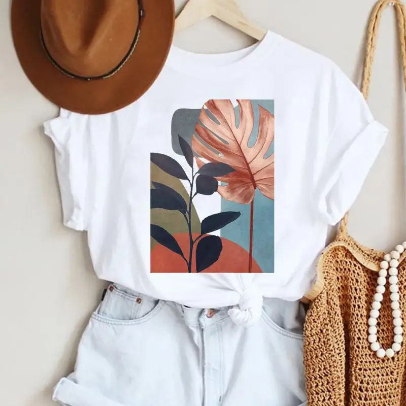 

Женская футболка с коротким рукавом, принтом и графическим принтом