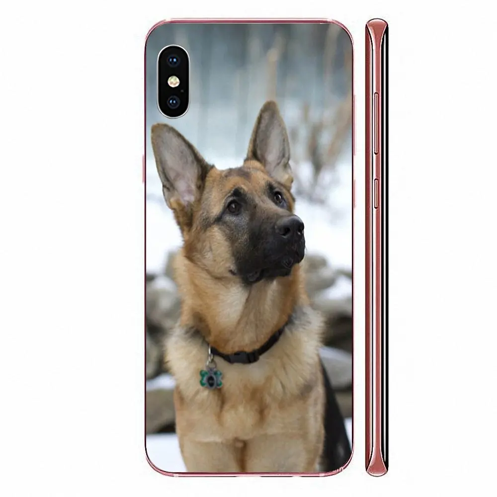 Для Huawei Honor 4C 5A 5C 5X 6 6A 6X 7 7A 7C 7X 8 8C 8S 9 10 10i 20 20i Lite Pro рисунок из ТПУ немецкая овчарка