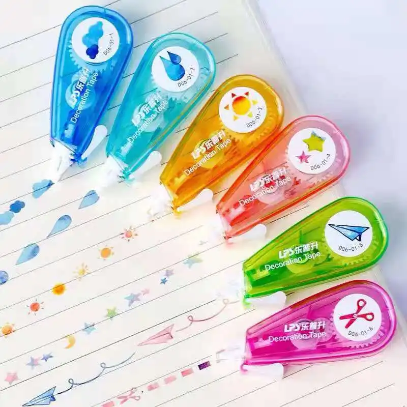 

2022 Flower Plant Weather Press Type Decorative Correction Tape Scrapbooking Diary Stationery School Supply