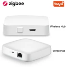 Беспроводной пульт дистанционного управления Tuya Smart ZigBee Hub, мост для умного дома, приложение Smart Life, работает с Alexa Google Home