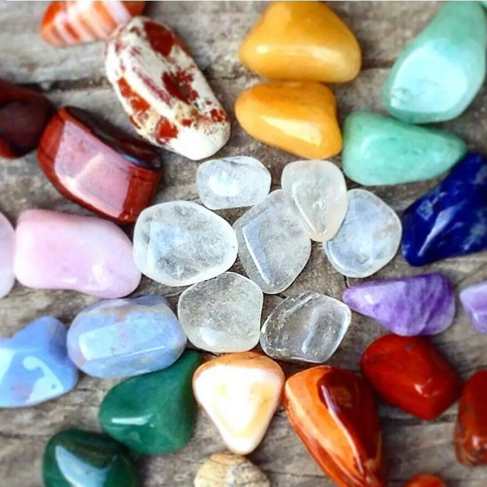 

10 Color Gravel Natural Colorful Stone Material Box Polishing Geometry Crystal Quartz Healing Reiki Rock Stones Home Decor Gift