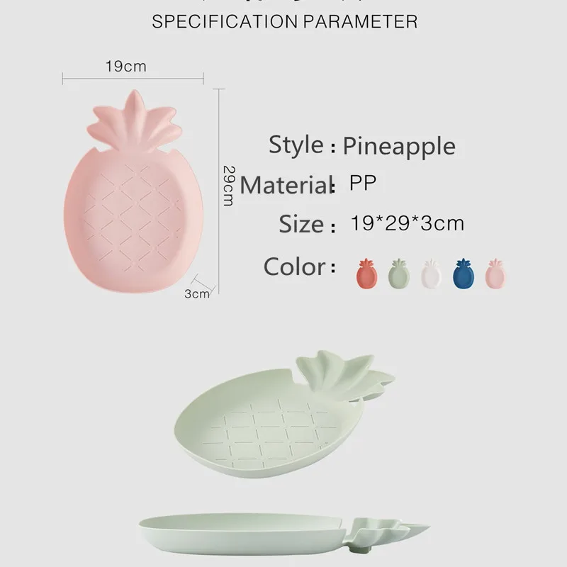 

Nordic Candy Storage Box Creative Plastic Snack Plate Cute Nut Dish Kitchen Tableware Vegetable Fruit Tray Storage Organizer