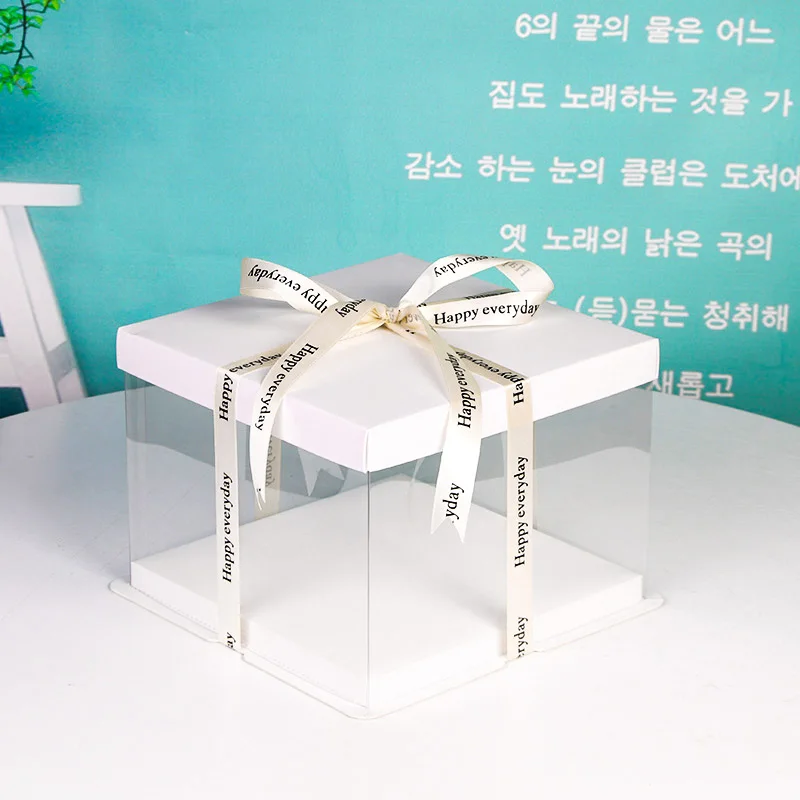 5 комплектов Прозрачная Круглая Коробка для выпечки бесцветная защитная пленка