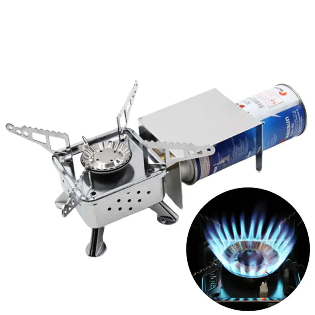 

Mini Portable Outdoor Camping Picnic Folding Windproof Cooking Gas Burners Stove Folding Windproof Cooking Gas Burners Stove