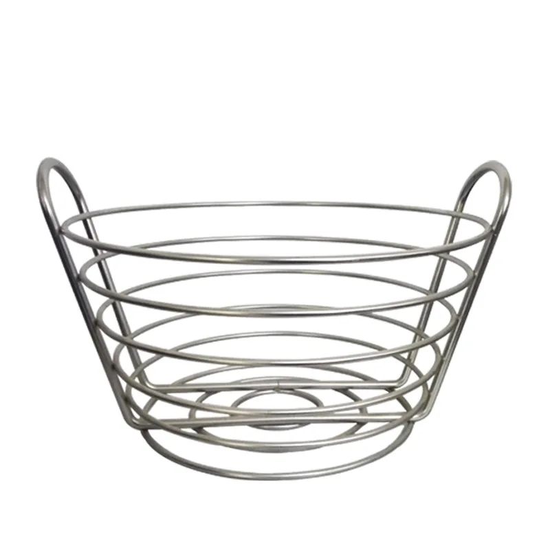 

Wrought iron fruit basket creative metal fruit tray storage basket living room iron wire bread basket home furnishings