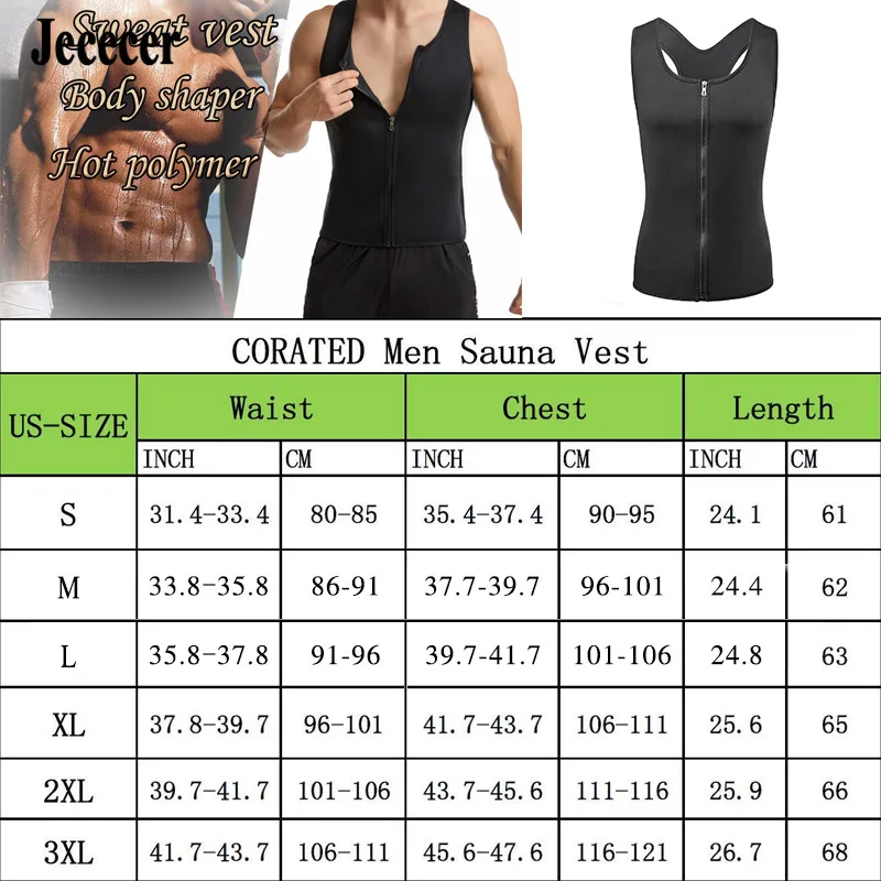 Men Sweat Body Shaper Neoprene Waist Trainer Corset Vest Slimming Shapewear With Corset Girdles For Sauna Fat Burner Workout Top