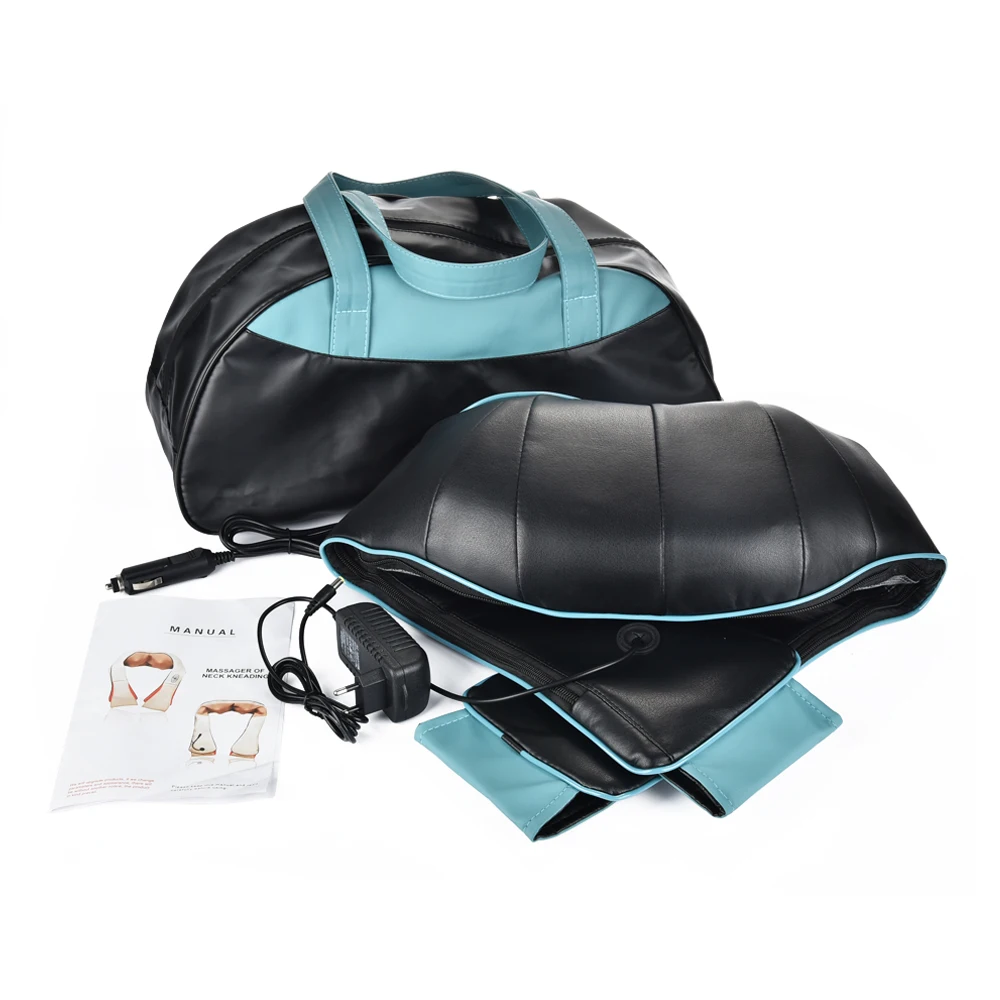

U Shape Electrical Shiatsu Massager Shawl Roller Heat Massage Electric Pain Neck and Shoulder Acupuncture Kneading Massager