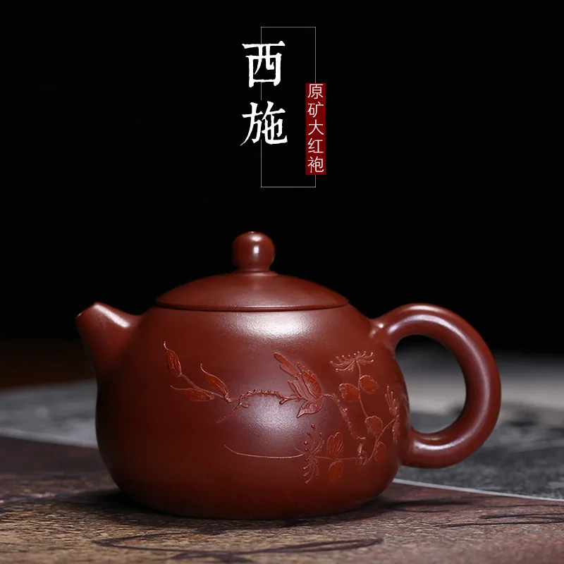 Xishi pot, pure hand-made clay painted pot, decal, Mingjia, Zisha pot, wholesale, small number, kung fu tea set