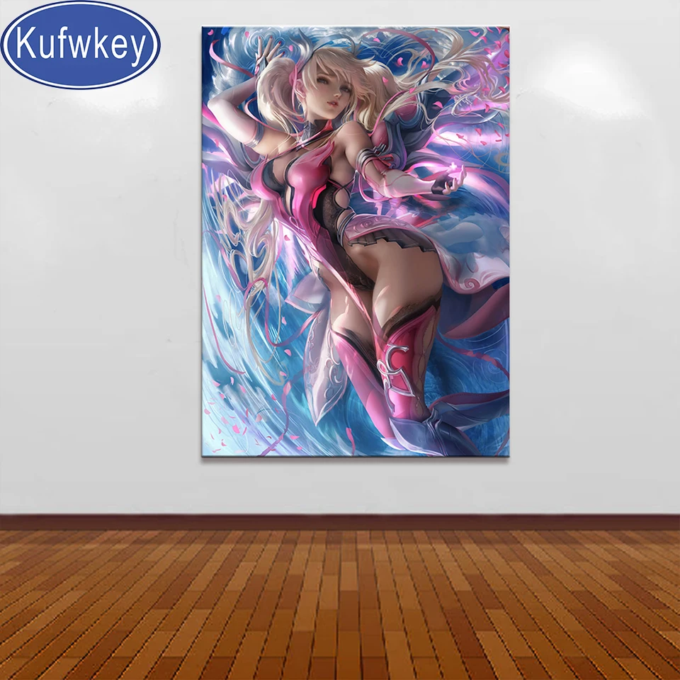 

Sexy Anime Girl diamond embroidery 5d diy diamond painting full square round drill mosaic set art 3d cross stitch Modern gift,