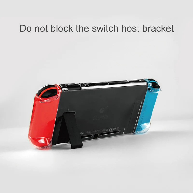 Прозрачный прозрачный защитный чехол Gulikit для консоли Nintendo Switch с защитой от