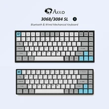 Akko 3068 Silent Bluetooth-compatible Cherry MX Switch Mechanical Gaming Keyboard 68/84 Keys PBT Computer Gamer Type-c USB