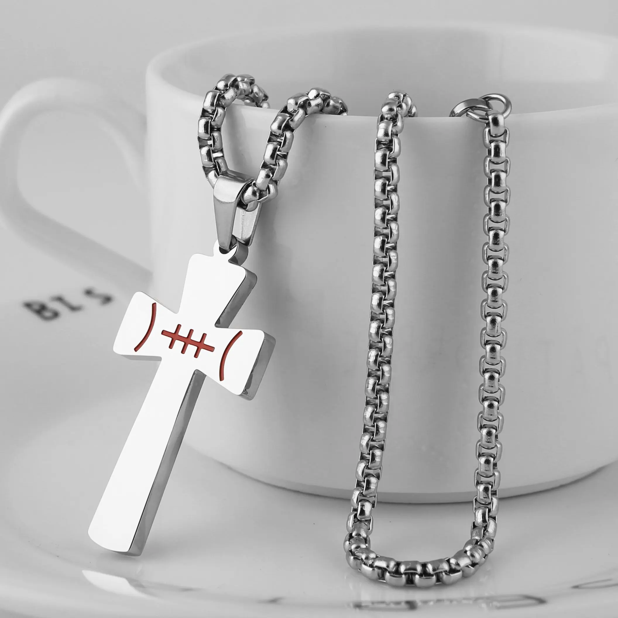 Повседневное Спортивное мужское ожерелье HZMAN из нержавеющей стали с