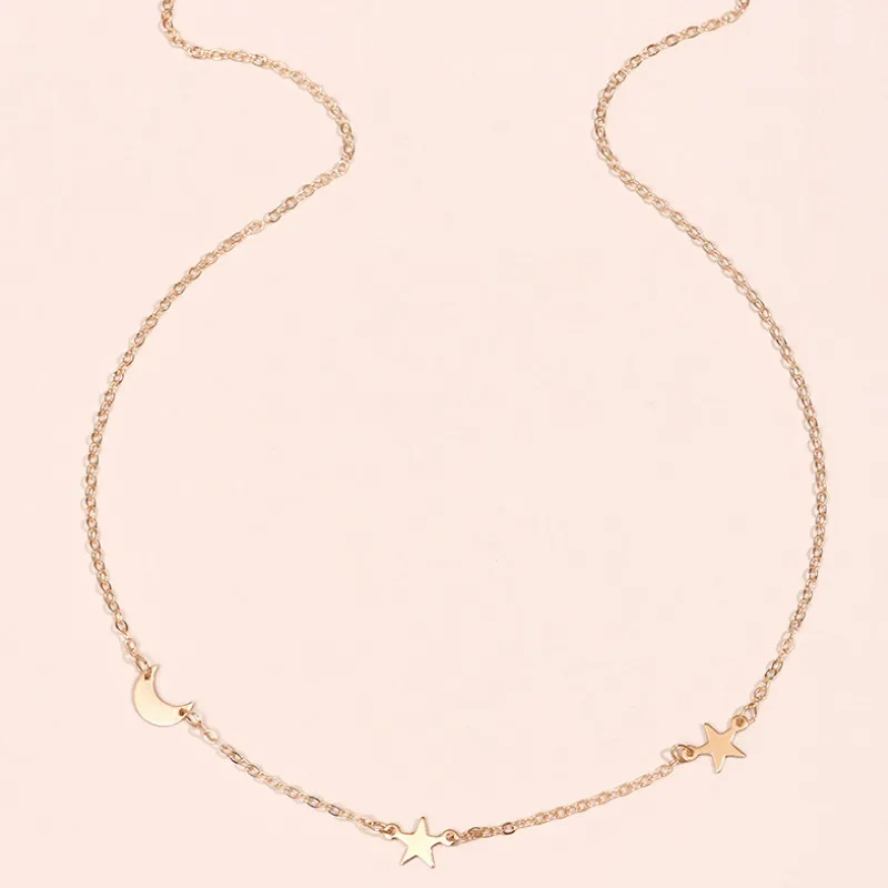 

Personalized Star Crescent Necklace for Women New Jewelry 2021
