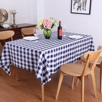 100 polyester washable checkered buffalo plaid tablecloth rectangular white black plaid table cover home restaurant decoration