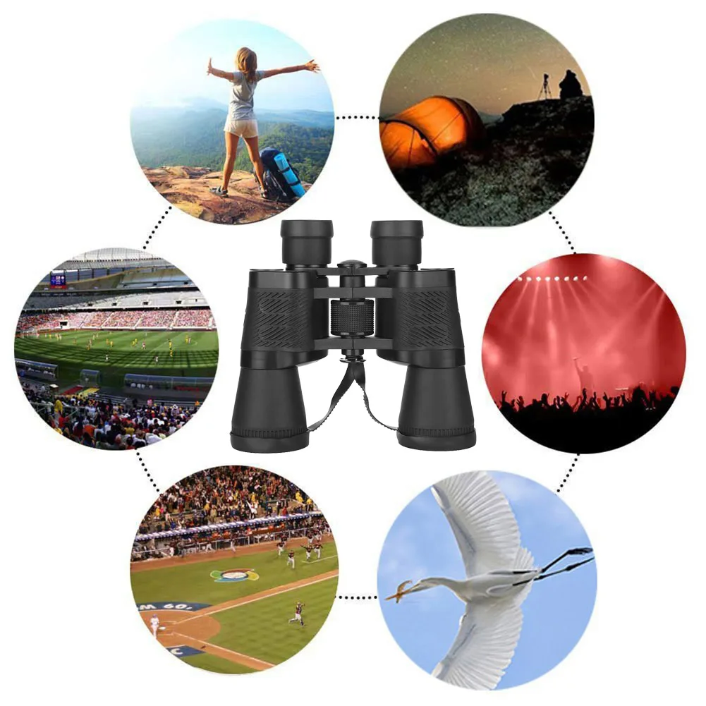 

7X50 HD Binocular Scope Hiking Bird Watching Optical Roof Prism For Outdoor Travel Camping Hunting Telescope with Night Vision