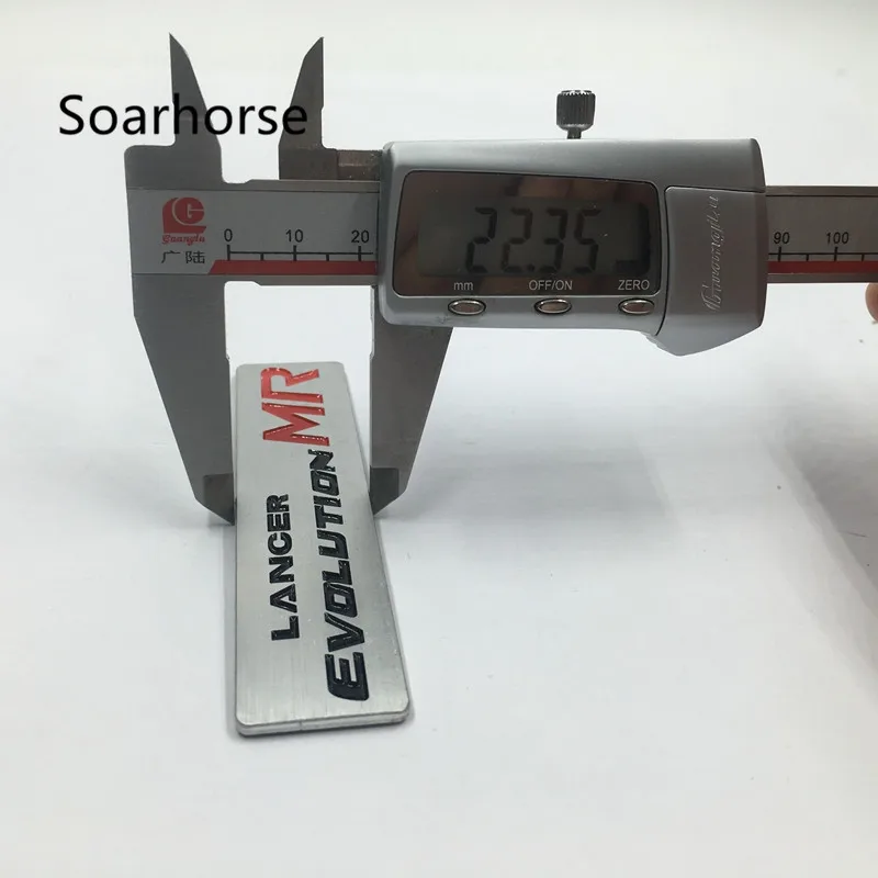 

For Mitsubishi Lancer Evolution MR Logo Metal Aluminum Emblem Stickers Exterior Accessories