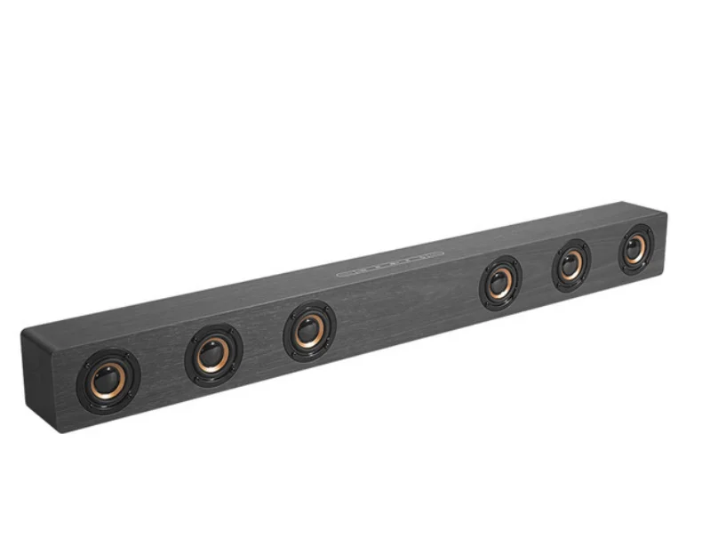 Домашний кинотеатр спикер s wless 30 Вт динамик НЧ-динамик ТВ Саундбар bluetooth с RCA HDMI Hifi стерео звук деревянный пульт дистанционного управления - Цвет: Серый