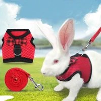 small animal pet mesh leash harnesses cute accessories rabbit leash lead vest mesh harness leash pet strap s m l