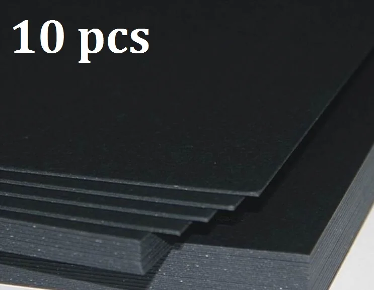 10 листов толщиной A5 1 мм твердая искусственная бумага картон темного цвета для