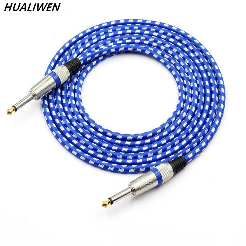 Экранированный кабель для гитары 6 35 мм большой двухъядерный аудиокабель