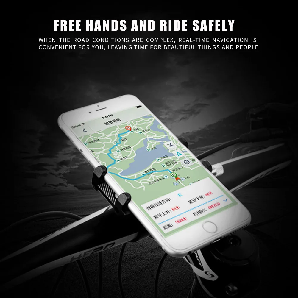 adjustable anti slip mobile phone holder universal bike motorcycle handlebar clip stand gps mount bracket for xiaomi m365 free global shipping