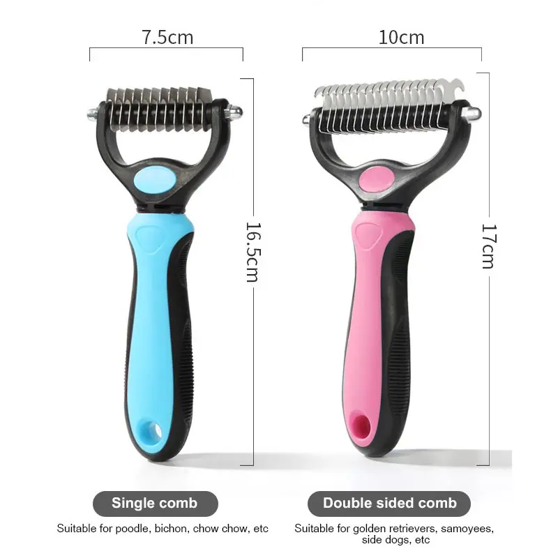 Собака гребень НОВЫЙ односторонний кошка 1 шт. крупных собак щетка открытый узел